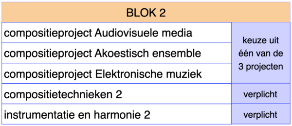 Inrichting curriculum: onderwijseenheden en modules.