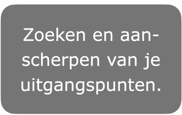 Werken vanuit uitgangspunten, introductie.